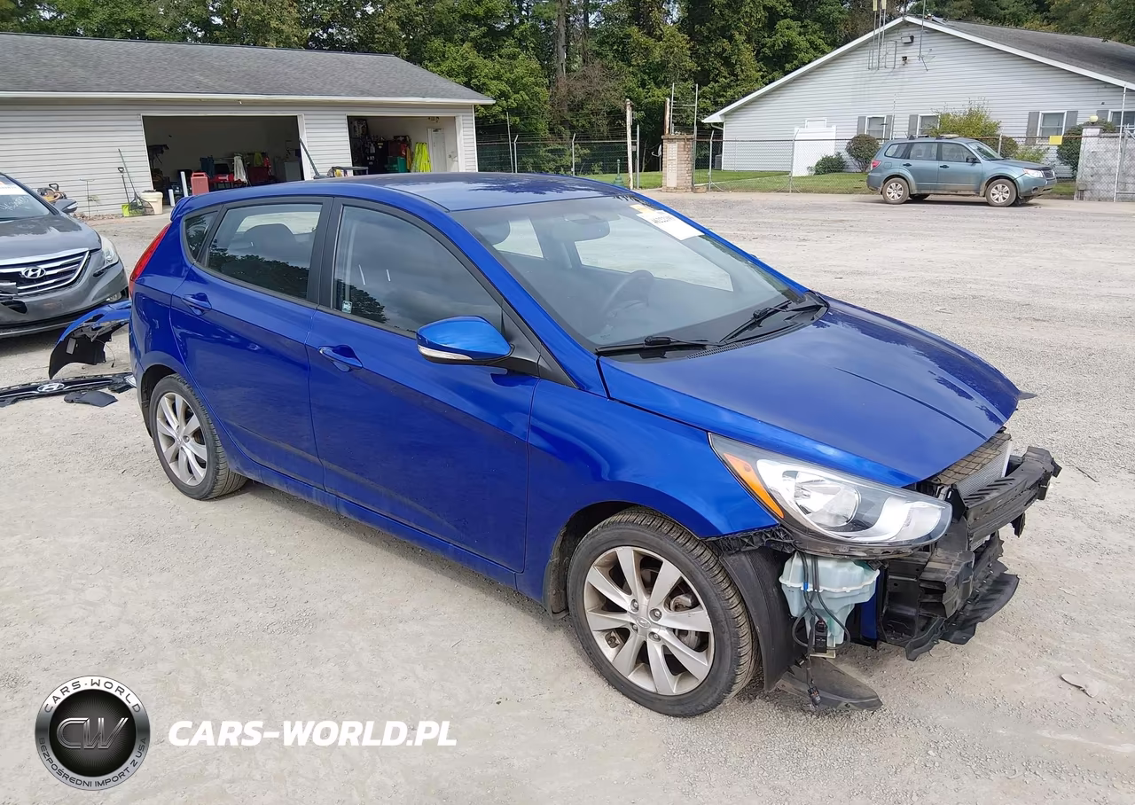 2013 Hyundai Accent Se VIN:KMHCU5AE6DU078382 - 1