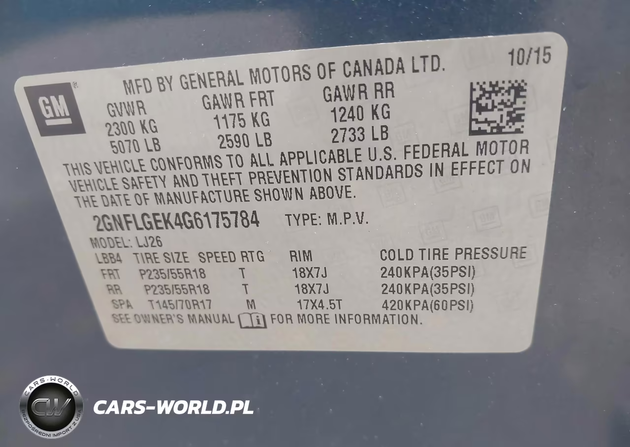 2016 Chevrolet Equinox Ltz VIN:2GNFLGEK4G6175784 - 9