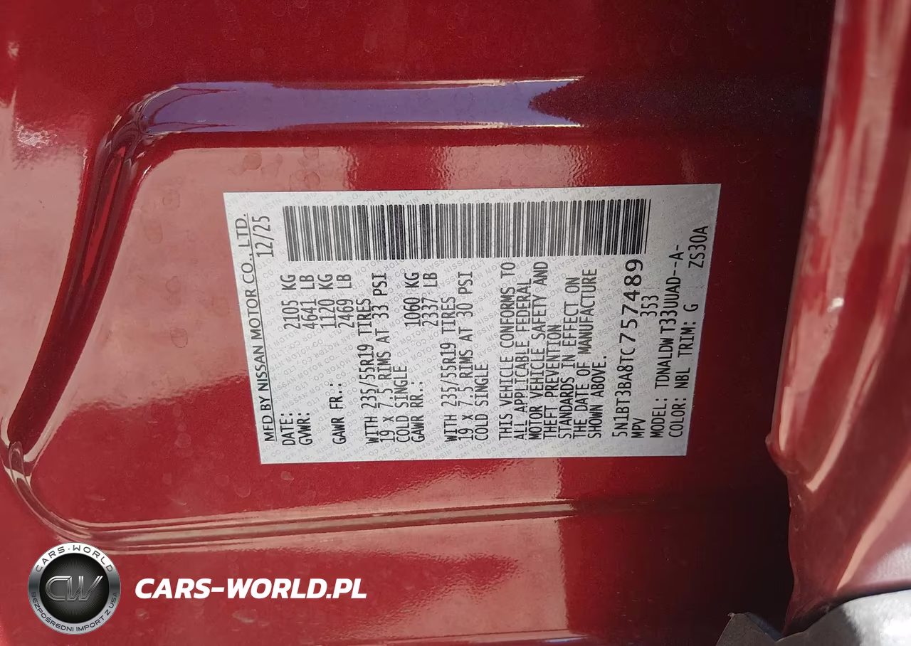 2026 Nissan Rogue Dark Armor VIN:5N1BT3BA8TC757489 - 9