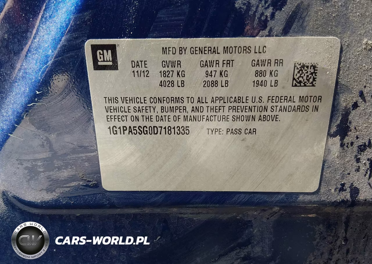 2013 Chevrolet Cruze Ls Auto VIN:1G1PA5SG0D7181335 - 9