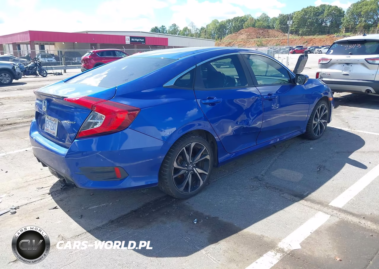2019 Honda Civic Sport VIN:2HGFC2F8XKH606464 - 4