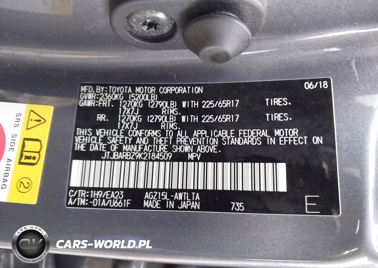 2019 Lexus Nx 300 VIN:JTJBARBZ9K2184509 - 9
