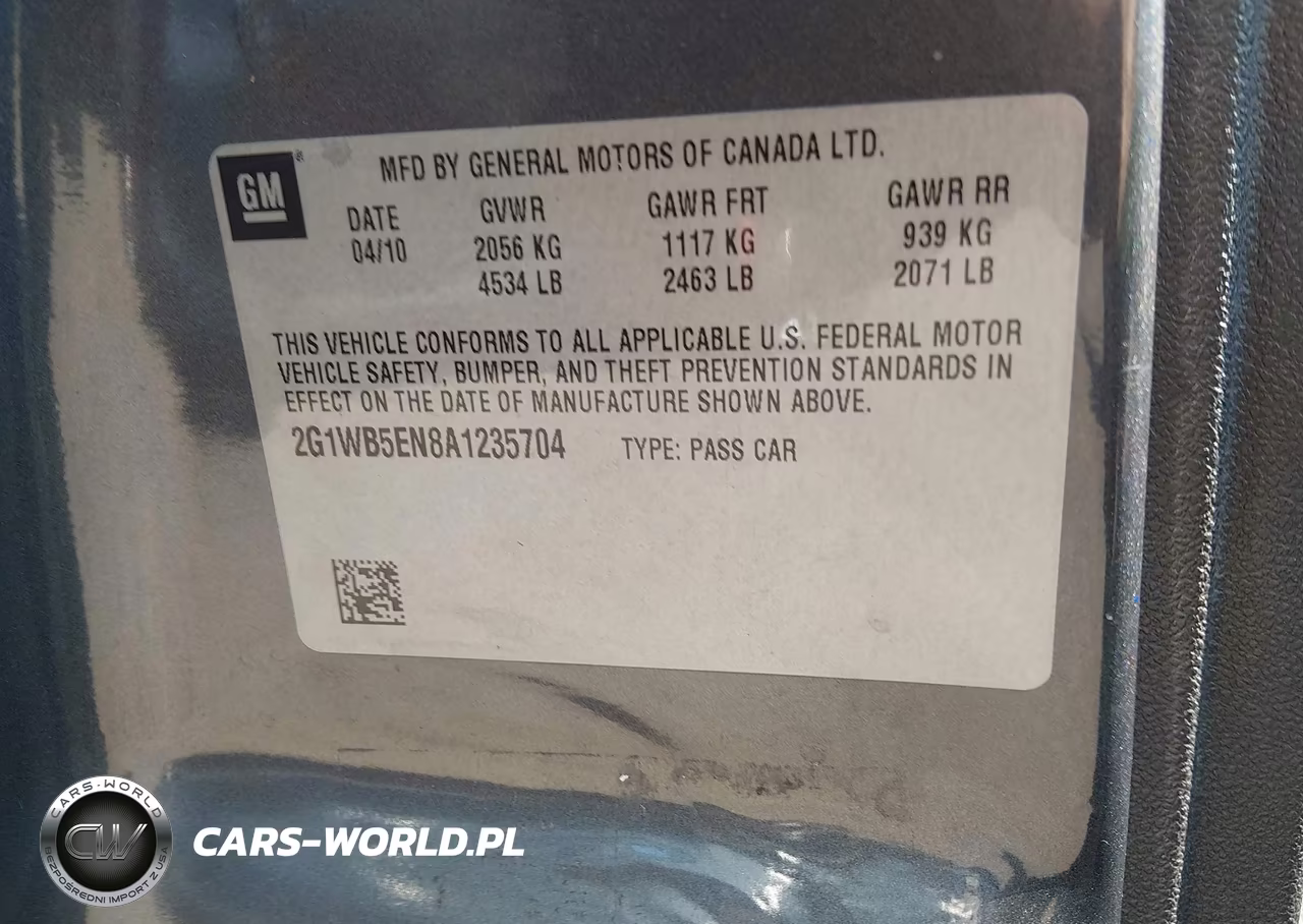2010 Chevrolet Impala Lt VIN:2G1WB5EN8A1235704 - 9