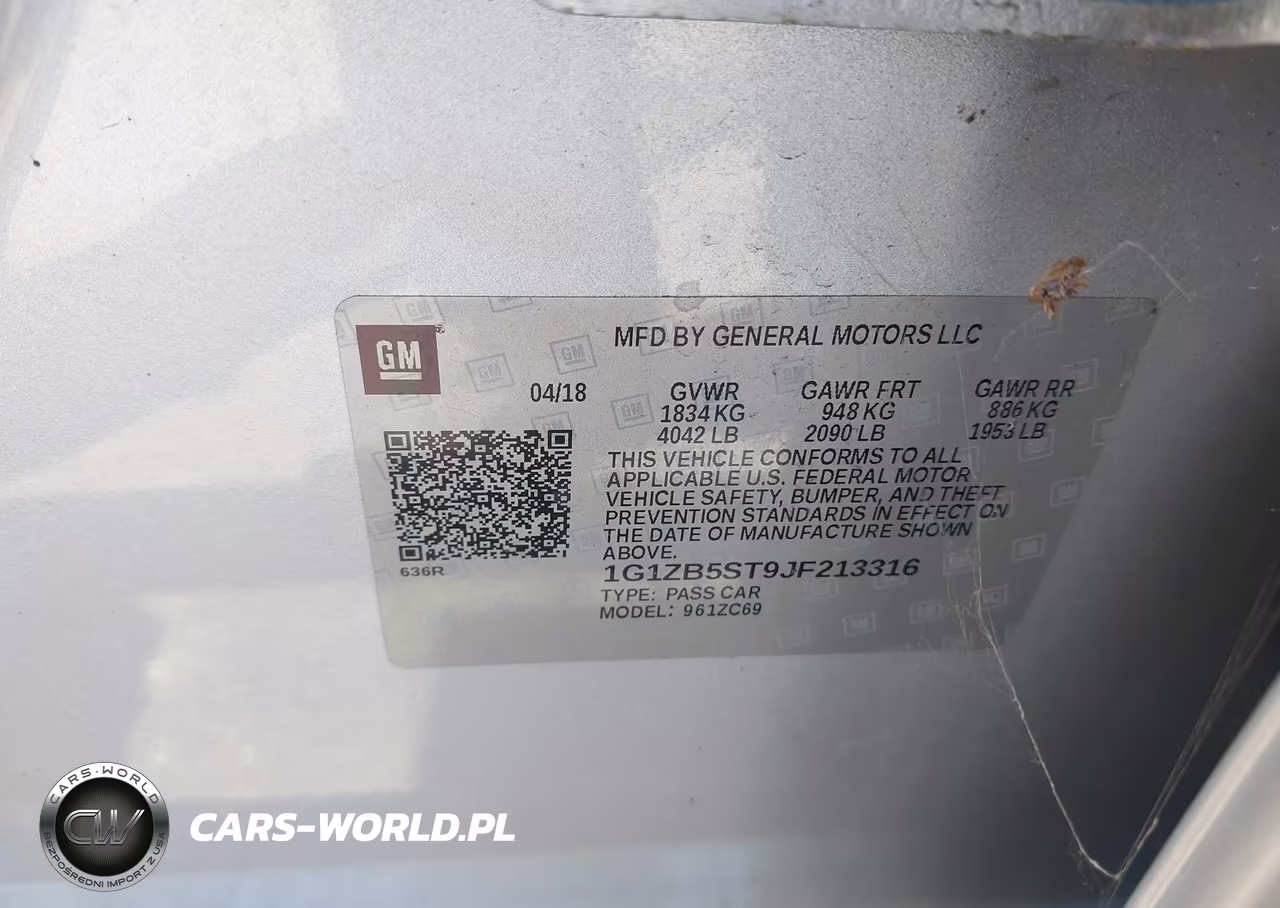 2018 Chevrolet Malibu 1Ls VIN:1G1ZB5ST9JF213316 - 9