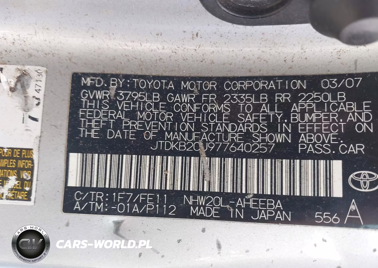 2007 Toyota Prius VIN:JTDKB20U977640257 - 9