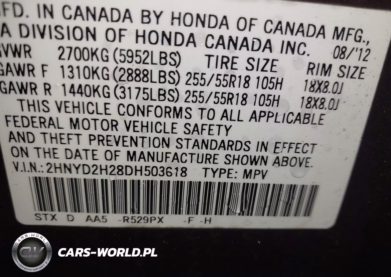 2013 Acura Mdx VIN:2HNYD2H28DH503618 - 9