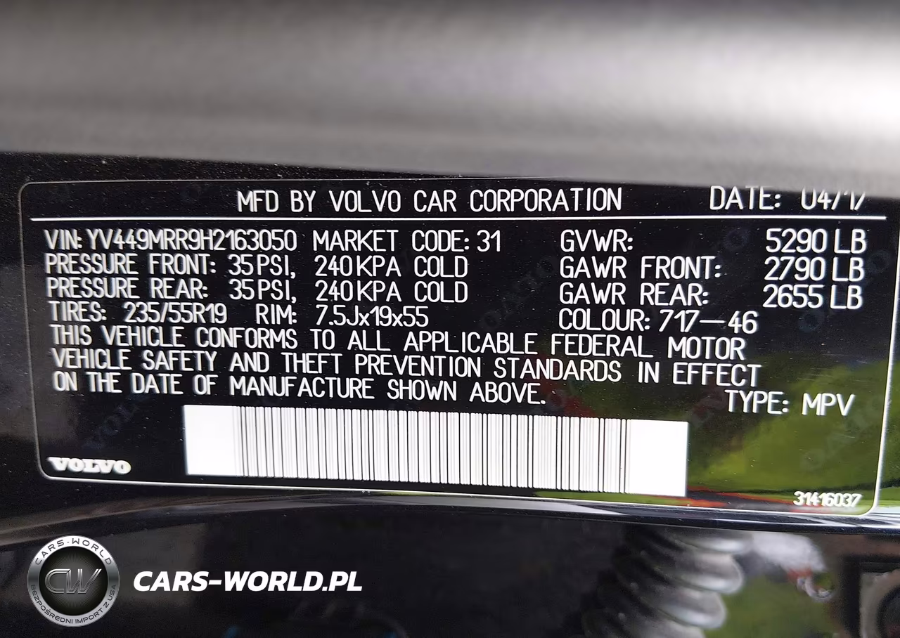 2017 Volvo Xc60 T6 Dynamic VIN:YV449MRR9H2163050 - 9