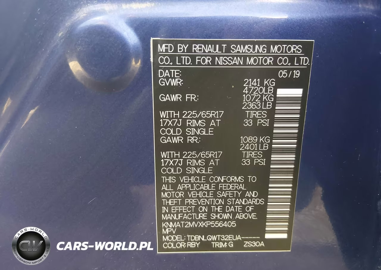 2019 Nissan Rogue Sv VIN:KNMAT2MVXKP556405 - 9