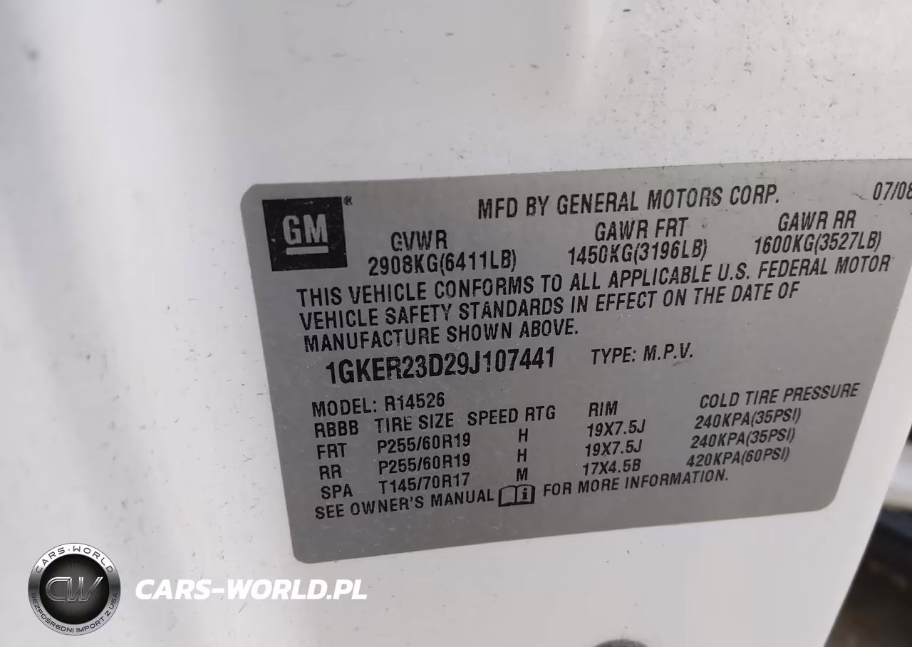 2009 GMC Acadia Slt-1 VIN:1GKER23D29J107441 - 9