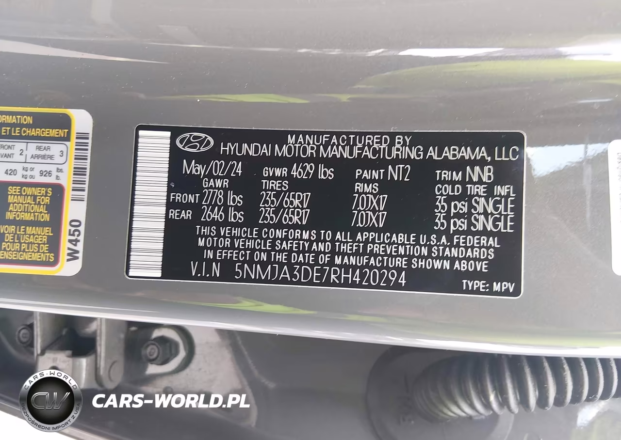 2024 Hyundai Tucson Se VIN:5NMJA3DE7RH420294 - 9