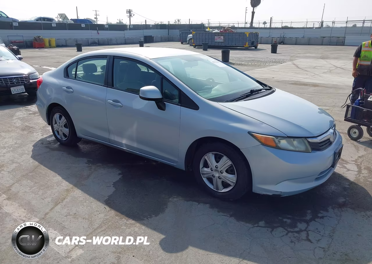 2012 Honda Civic Lx VIN:2HGFB2F55CH517735 - 1