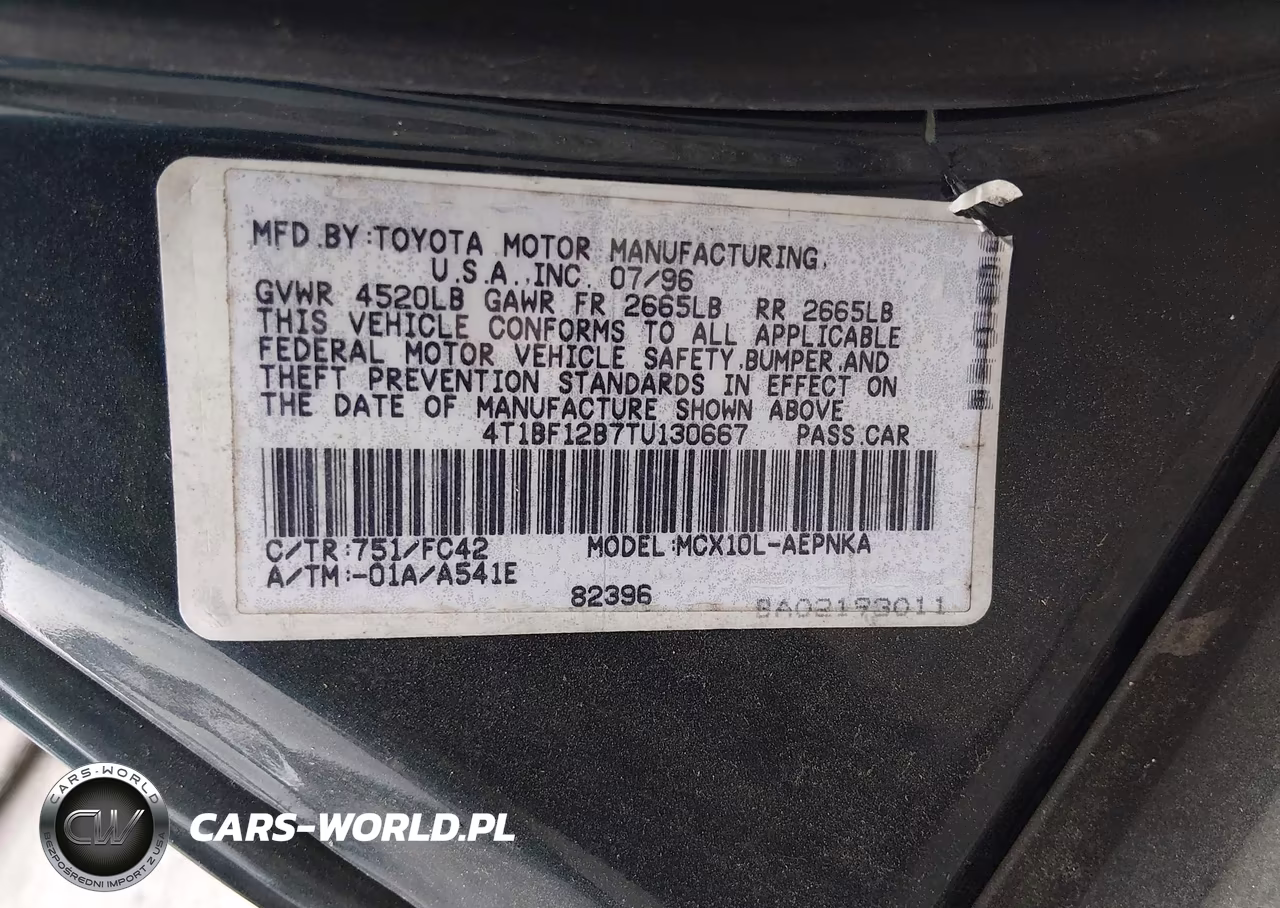 1996 Toyota Avalon Xl-Xls VIN:4T1BF12B7TU130667 - 9