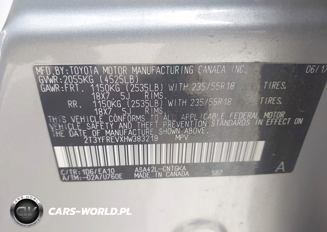 2017 Toyota Rav4 Limited VIN:2T3YFREVXHW383219 - 9