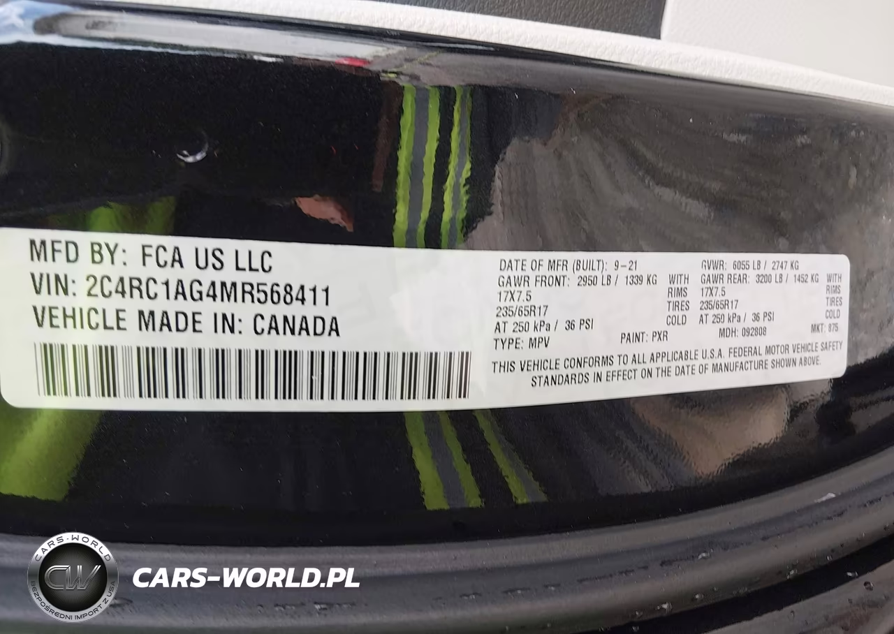 2021 Chrysler Voyager L VIN:2C4RC1AG4MR568411 - 9