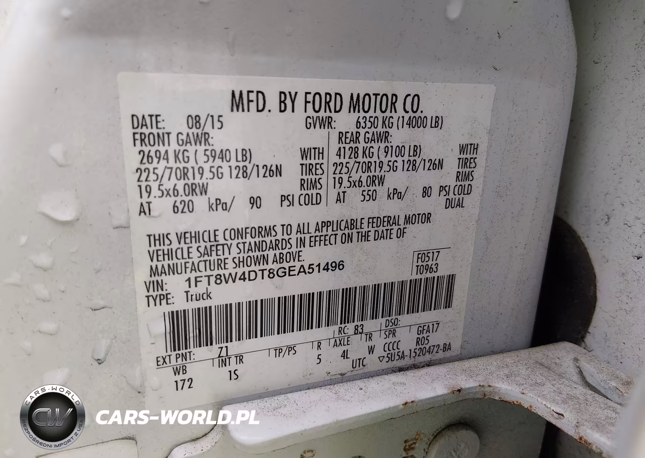 2016 Ford F-450 Xl VIN:1FT8W4DT8GEA51496 - 9