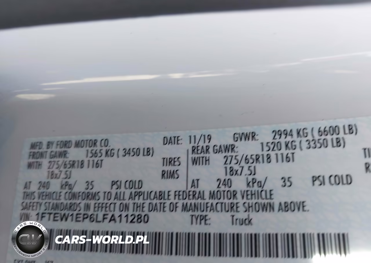2020 Ford F-150 Lariat VIN:1FTEW1EP6LFA11280 - 9