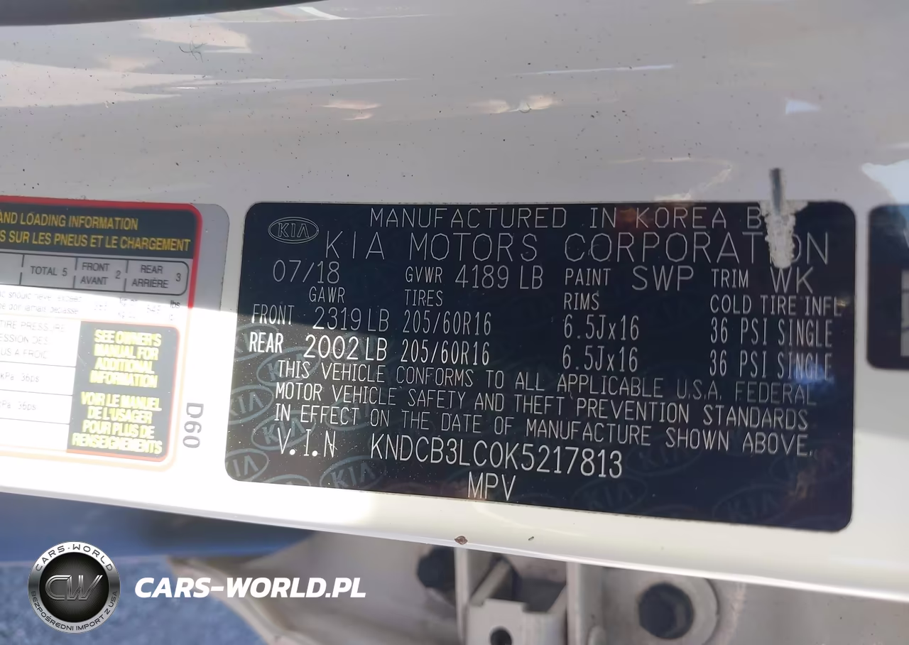 2019 Kia Niro Lx VIN:KNDCB3LC0K5217813 - 9