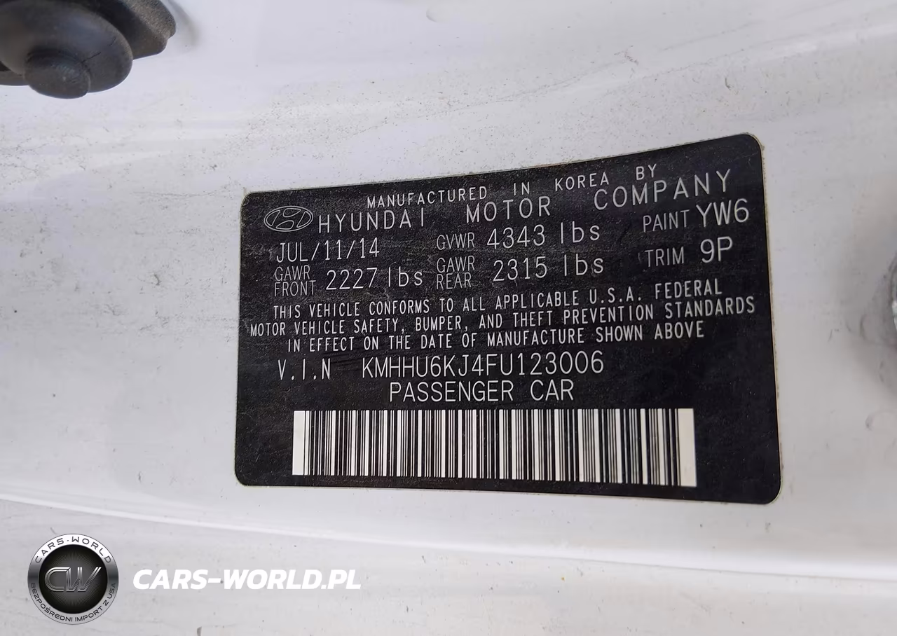 2015 Hyundai Genesis 3.8 R-Spec VIN:KMHHU6KJ4FU123006 - 9