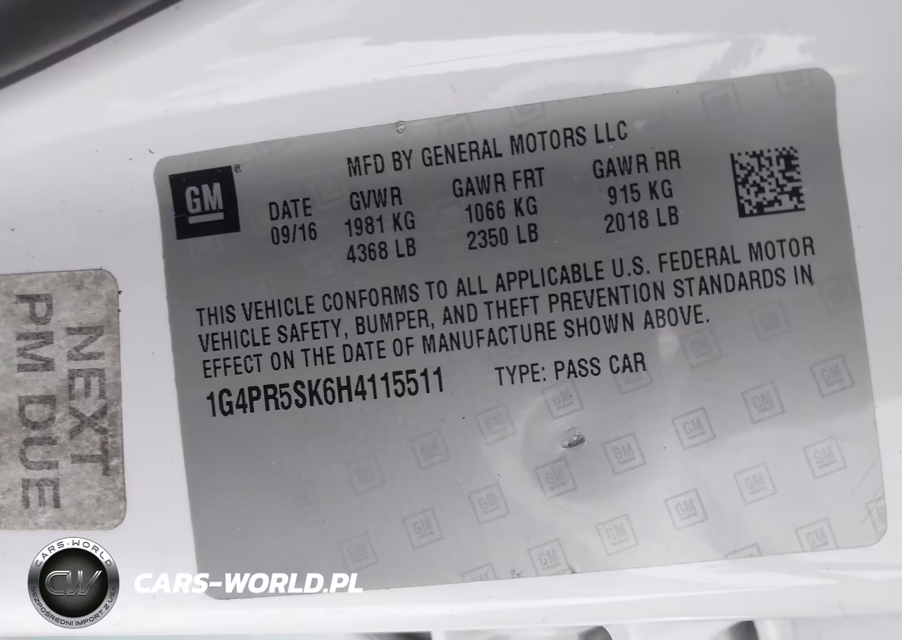 2017 Buick Verano Sport Touring VIN:1G4PR5SK6H4115511 - 9