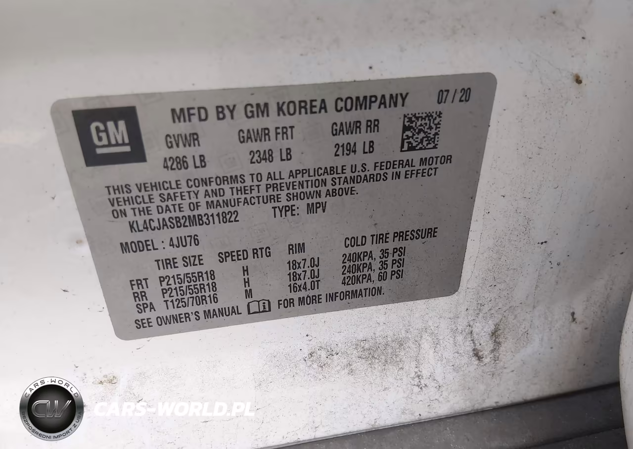 2021 Buick Encore Fwd Preferred VIN:KL4CJASB2MB311822 - 9
