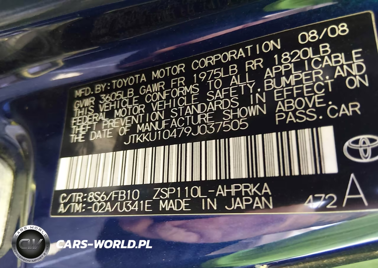 2009 Scion Xd VIN:JTKKU10479J037505 - 9
