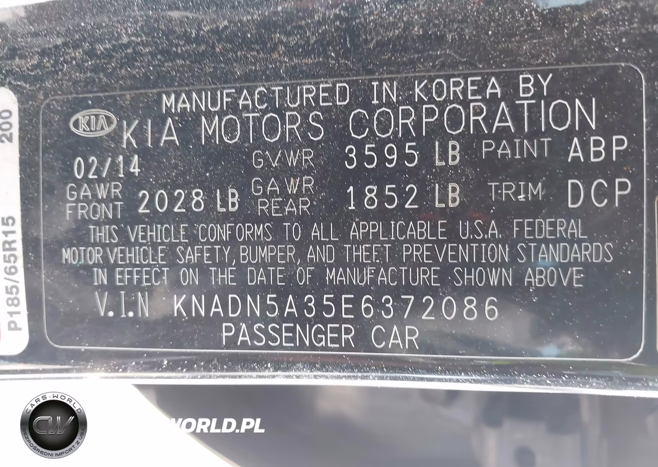 2014 Kia Rio Ex VIN:KNADN5A35E6372086 - 9