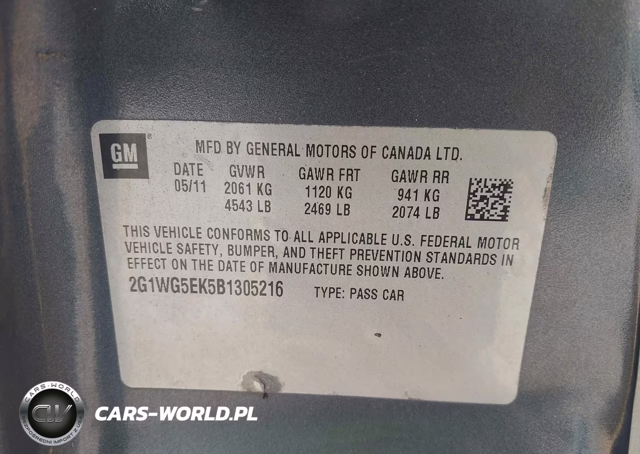 2011 Chevrolet Impala Lt VIN:2G1WG5EK5B1305216 - 9