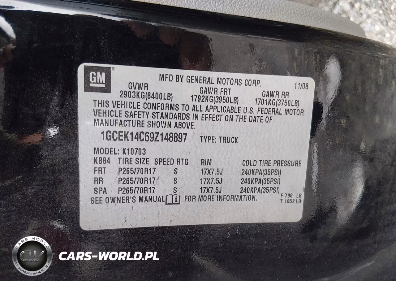 2009 Chevrolet Silverado 1500 Work Truck VIN:1GCEK14C69Z148897 - 9