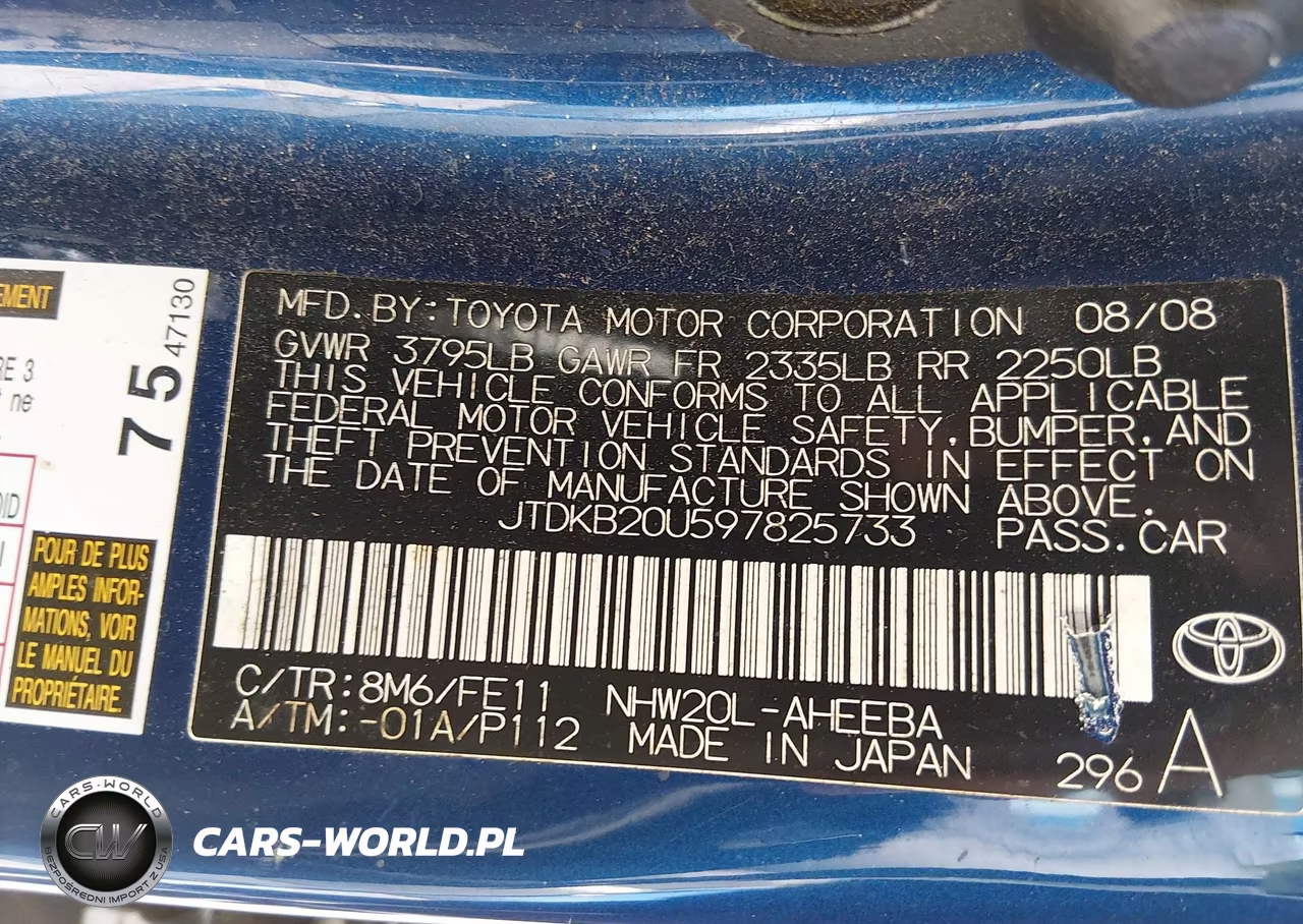 2009 Toyota Prius VIN:JTDKB20U597825733 - 9