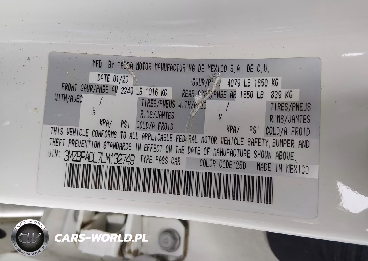 2020 Mazda Mazda3 Preferred Package VIN:3MZBPADL7LM132749 - 9