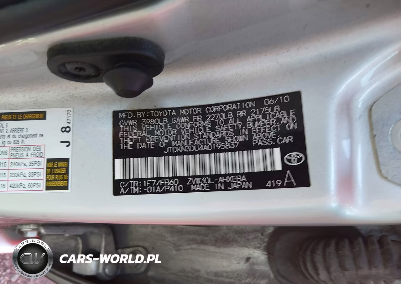 2010 Toyota Prius Iii VIN:JTDKN3DU4A0195837 - 9