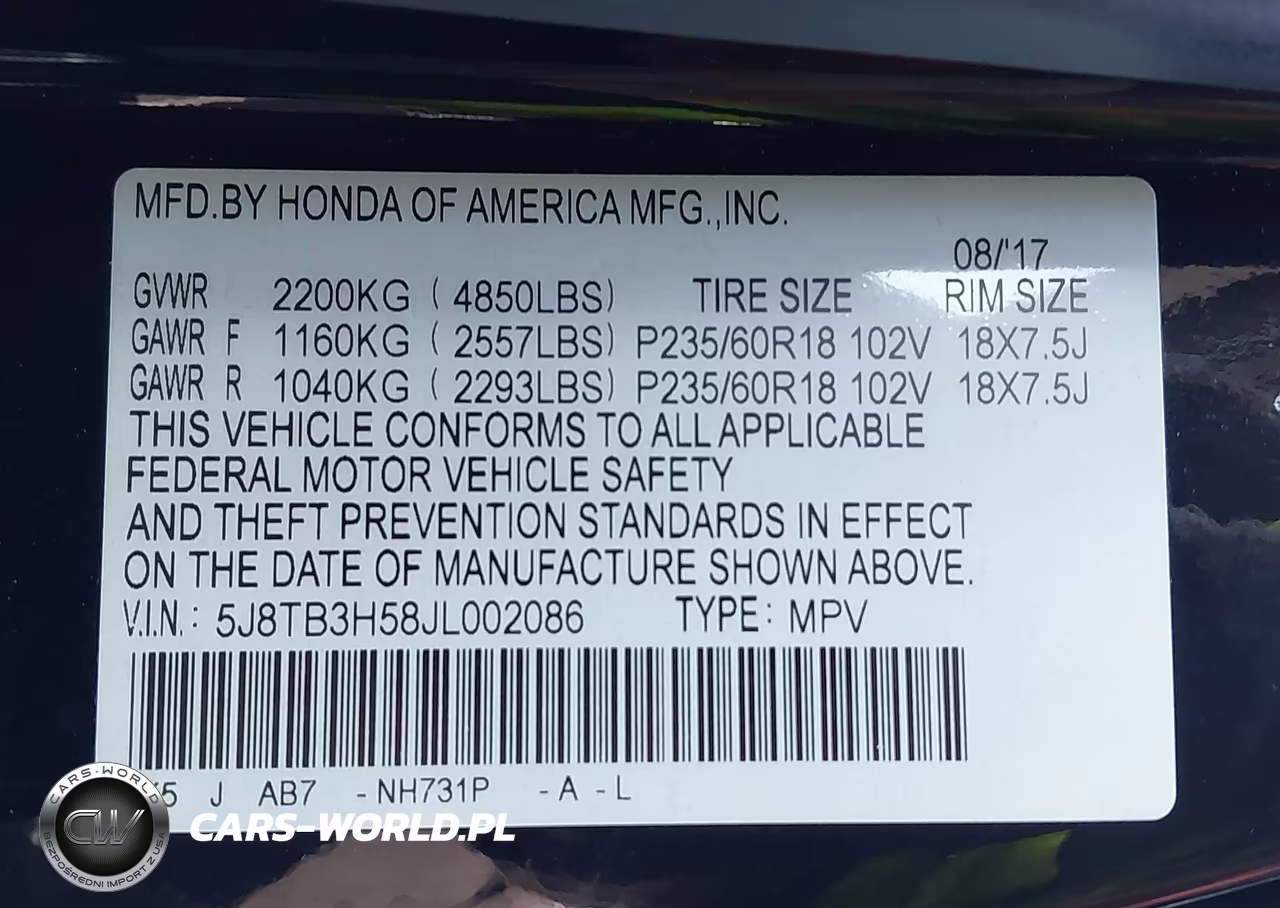 2018 Acura Rdx Technology Acurawatch Plus Packages-Technology Package VIN:5J8TB3H58JL002086 - 9