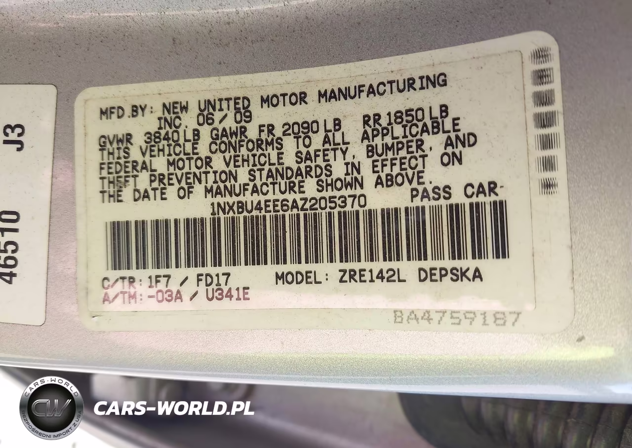 2010 Toyota Corolla S VIN:1NXBU4EE6AZ205370 - 9