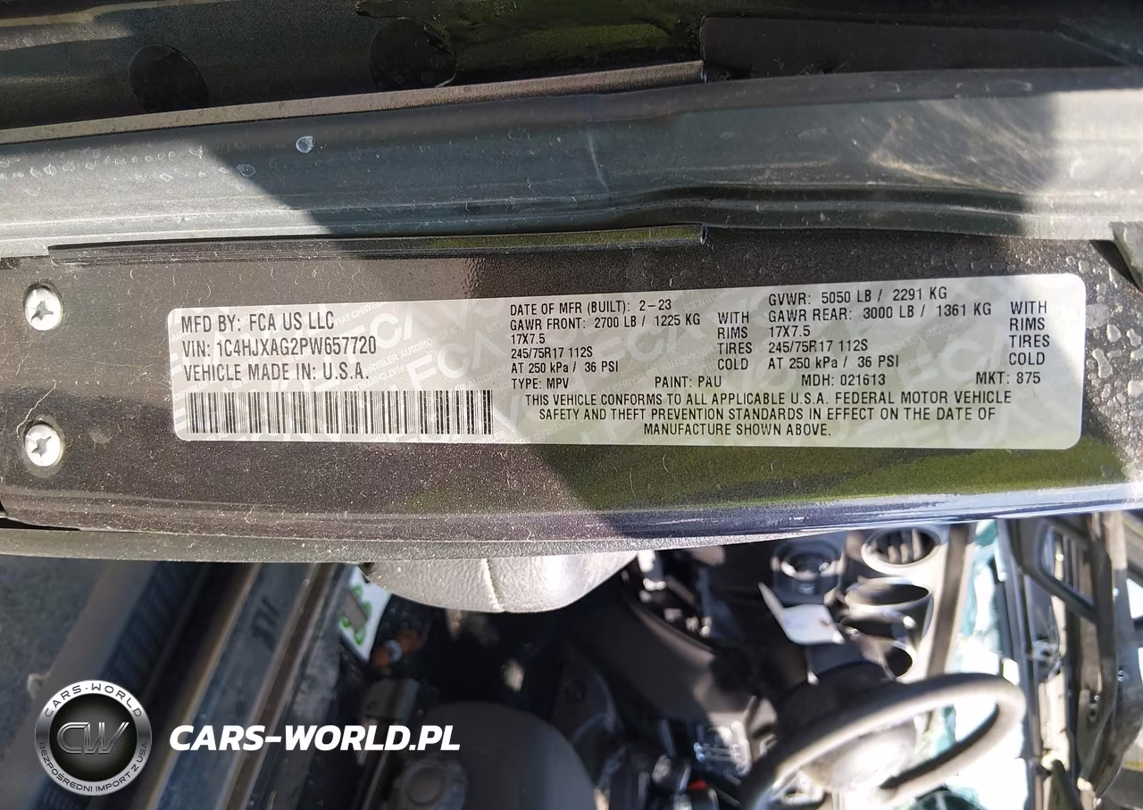 2023 Jeep Wrangler 2-Door Sport S 4X4 VIN:1C4HJXAG2PW657720 - 9