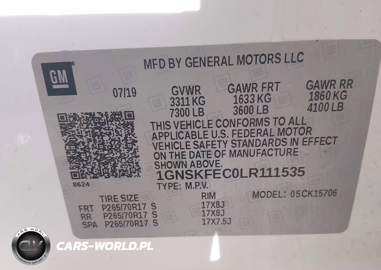 2020 Chevrolet Tahoe 4Wd Commercial Fleet VIN:1GNSKFEC0LR111535 - 9