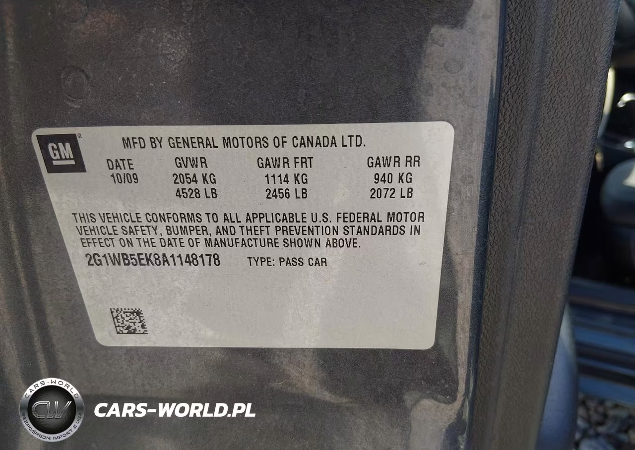 2010 Chevrolet Impala Lt VIN:2G1WB5EK8A1148178 - 9