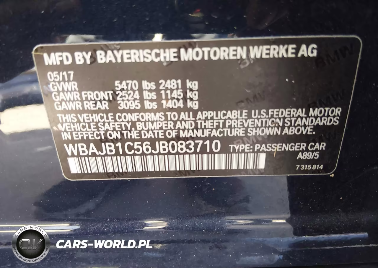 2018 BMW 530E xDrive Iperformance VIN:WBAJB1C56JB083710 - 9