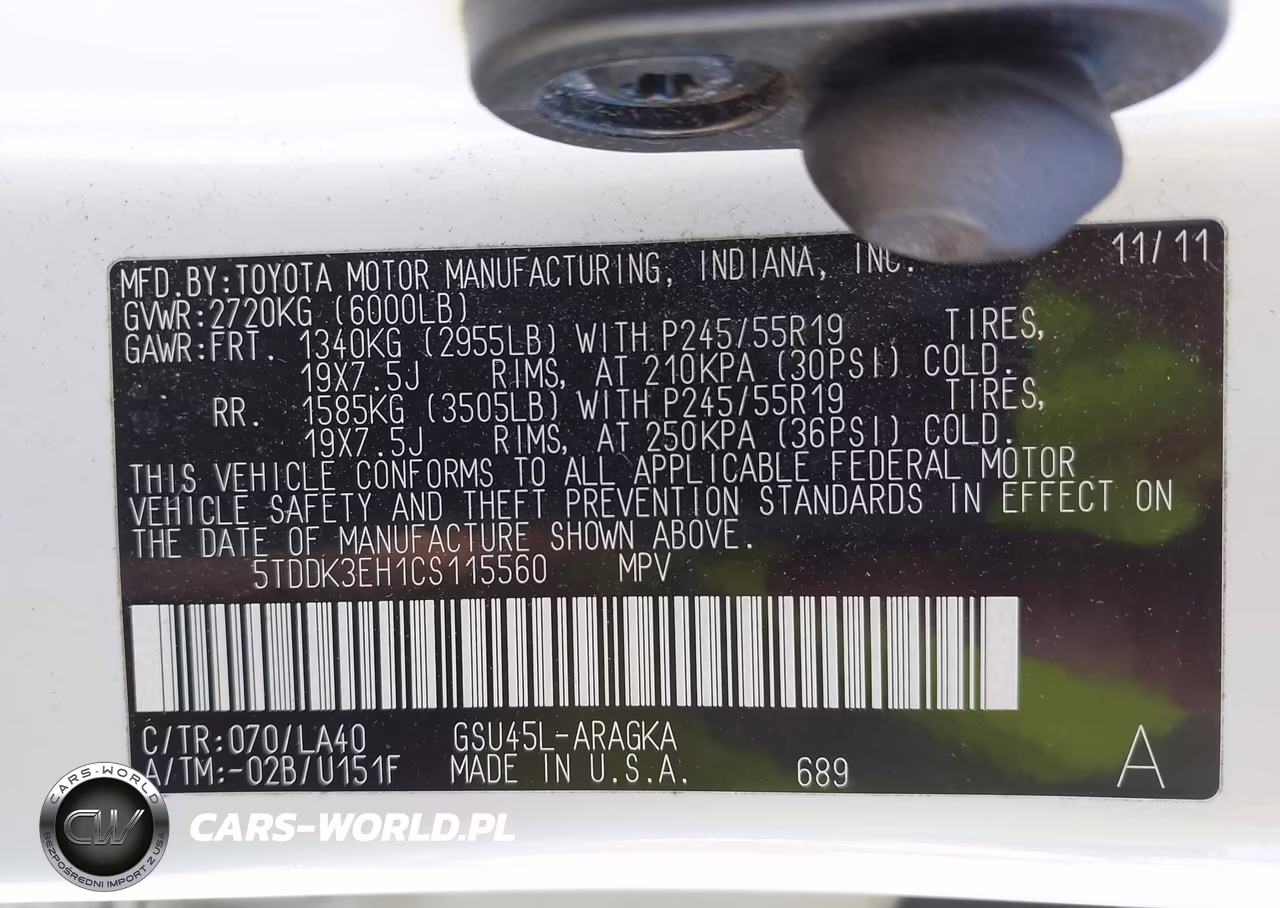 2012 Toyota Highlander Limited V6 VIN:5TDDK3EH1CS115560 - 9