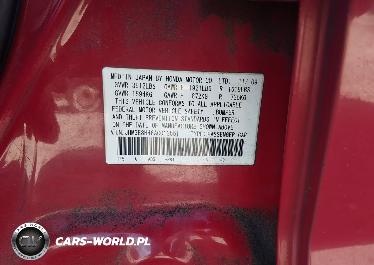 2010 Honda Fit Sport VIN:JHMGE8H46AC013551 - 9
