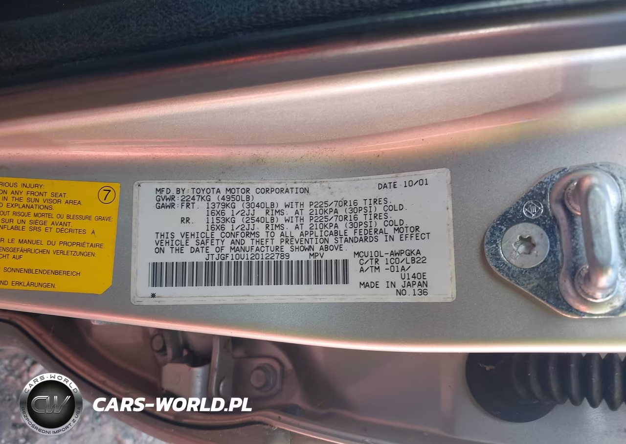 2002 Lexus Rx 300 VIN:JTJGF10U120122789 - 9