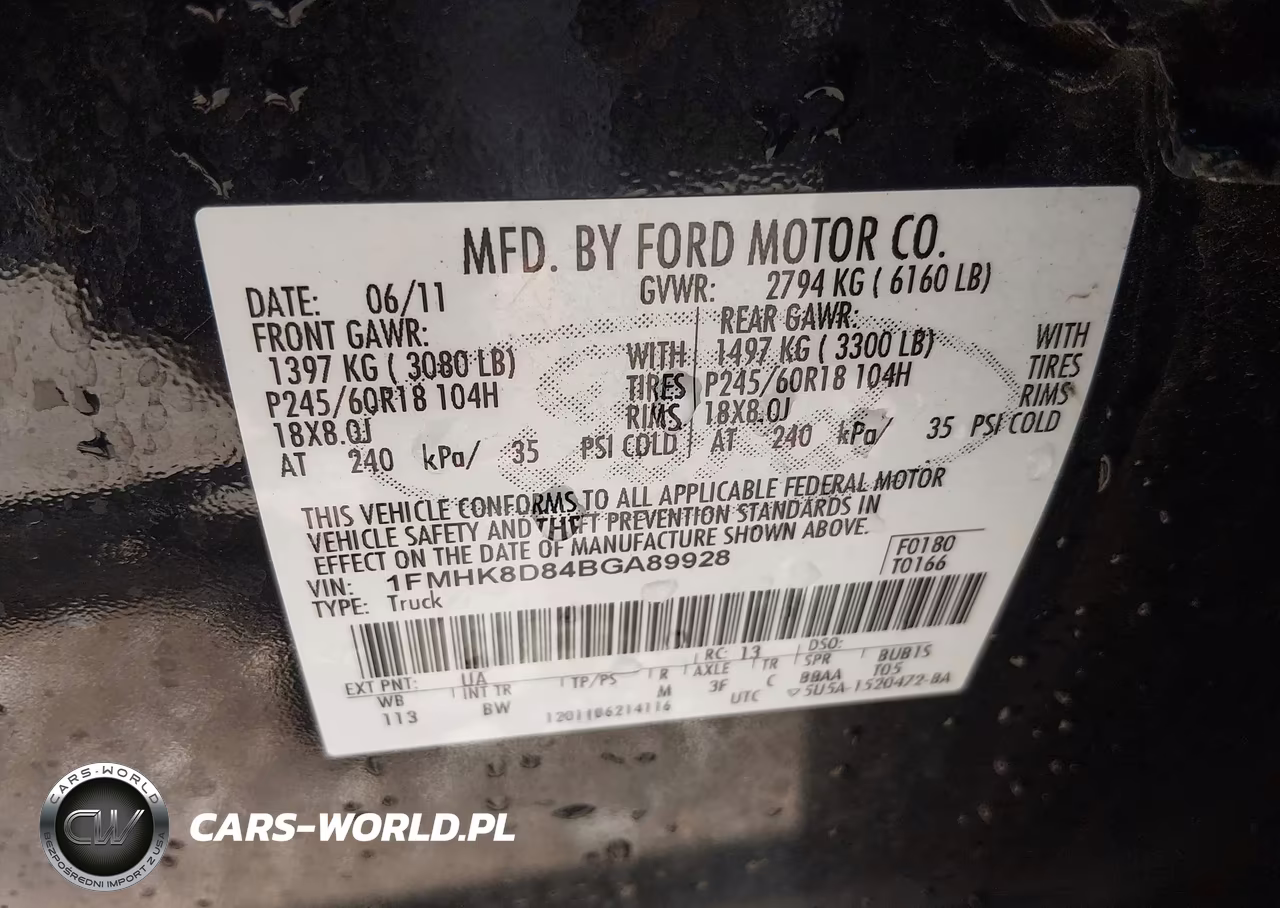 2011 Ford Explorer Xlt VIN:1FMHK8D84BGA89928 - 9