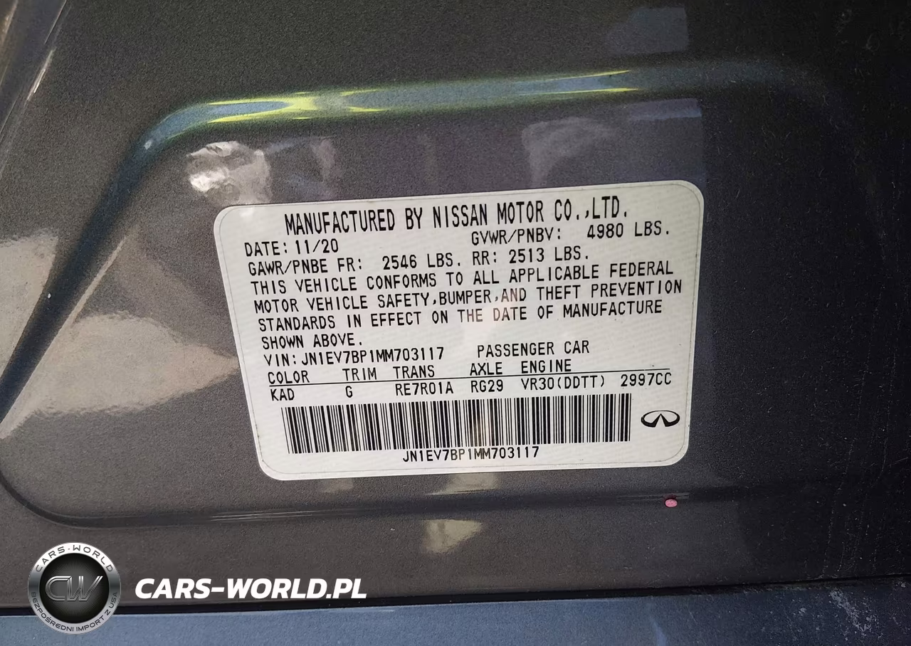 2021 Infiniti Q50 Luxe VIN:JN1EV7BP1MM703117 - 9