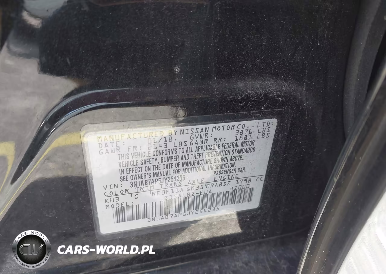 2018 Nissan Sentra S VIN:3N1AB7AP5JY254235 - 9
