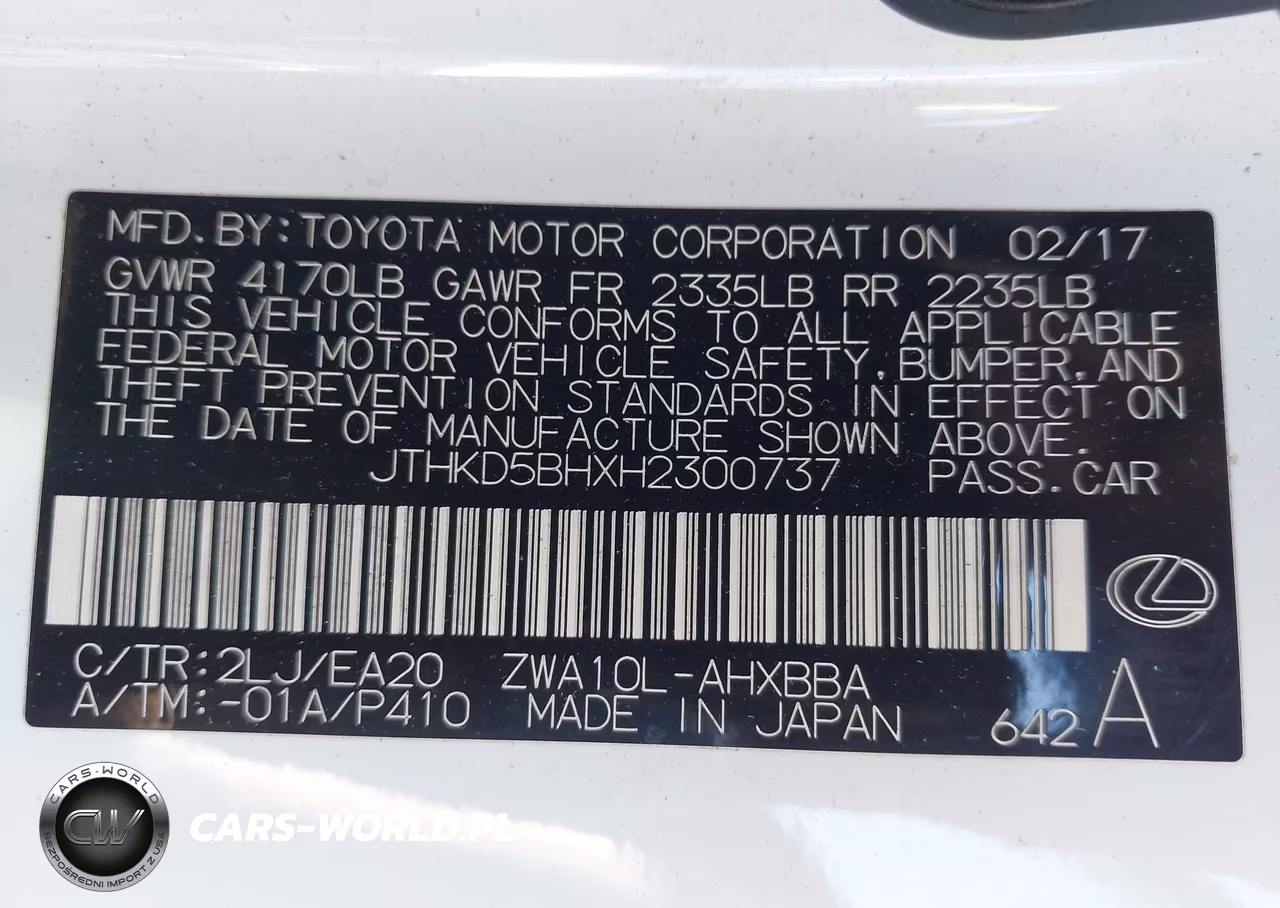 2017 Lexus Ct 200H VIN:JTHKD5BHXH2300737 - 9