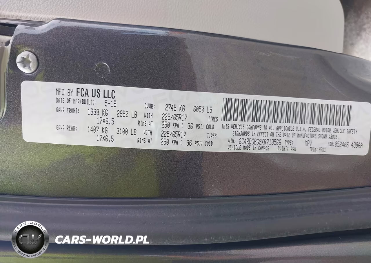 2019 Dodge Grand Caravan Se VIN:2C4RDGBG9KR713566 - 9