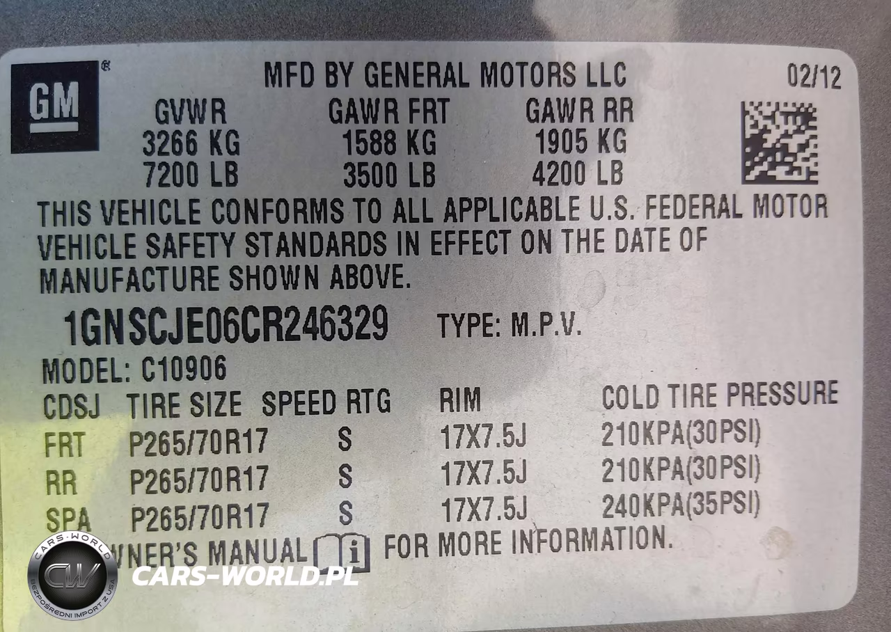 2012 Chevrolet Suburban 1500 Lt VIN:1GNSCJE06CR246329 - 9