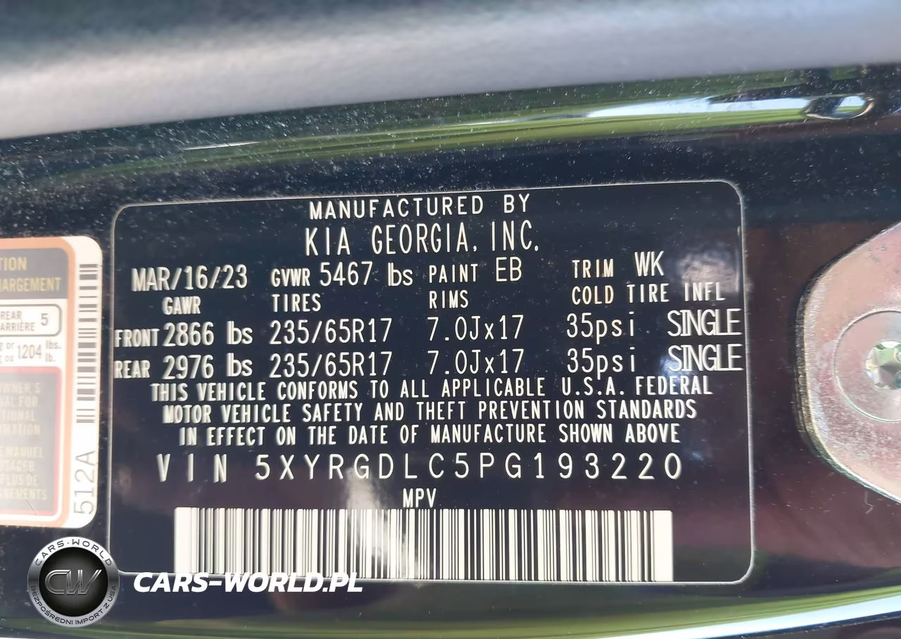 2023 Kia Sorento Lx VIN:5XYRGDLC5PG193220 - 9