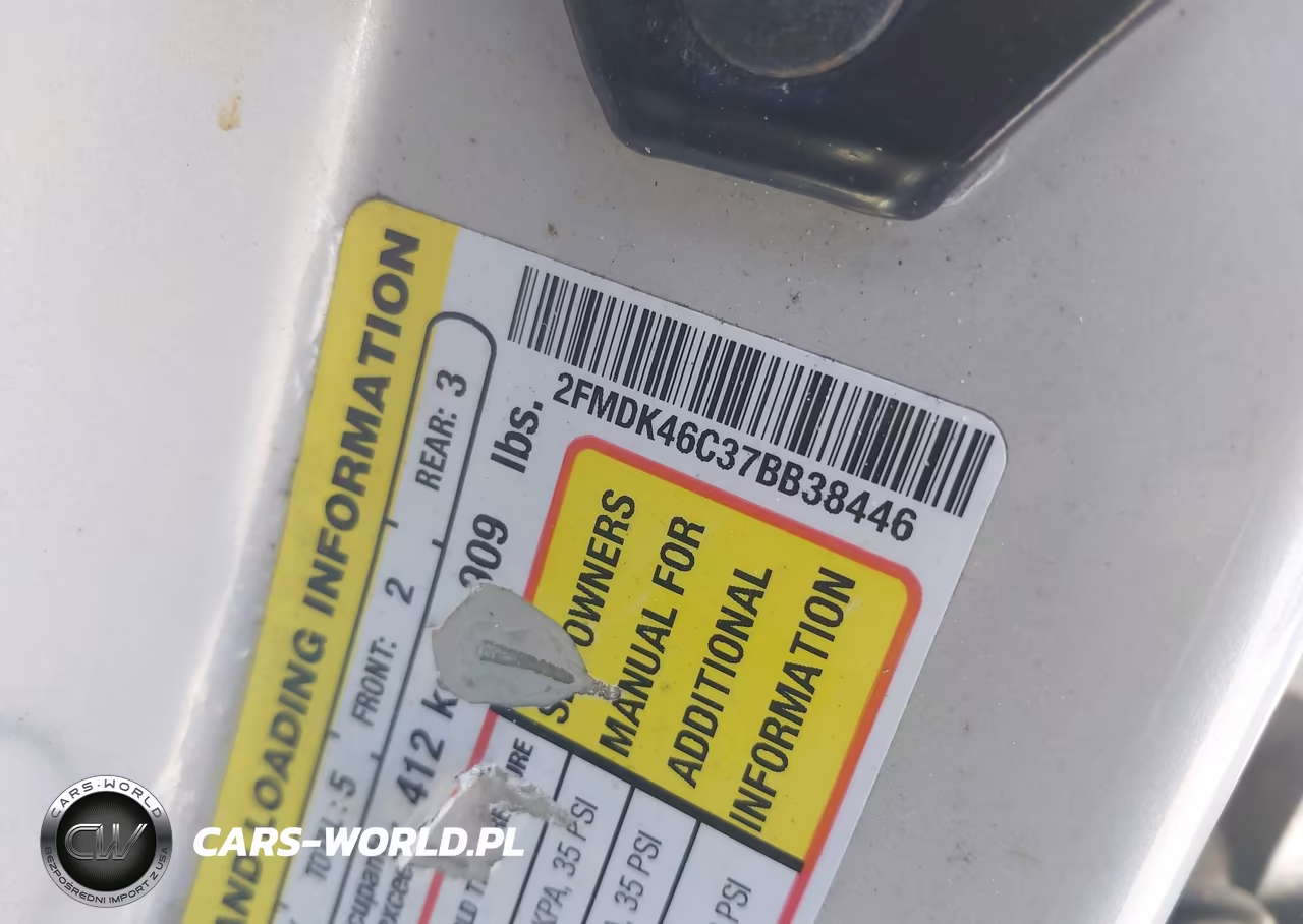 2007 Ford Edge Se VIN:2FMDK46C37BB38446 - 9