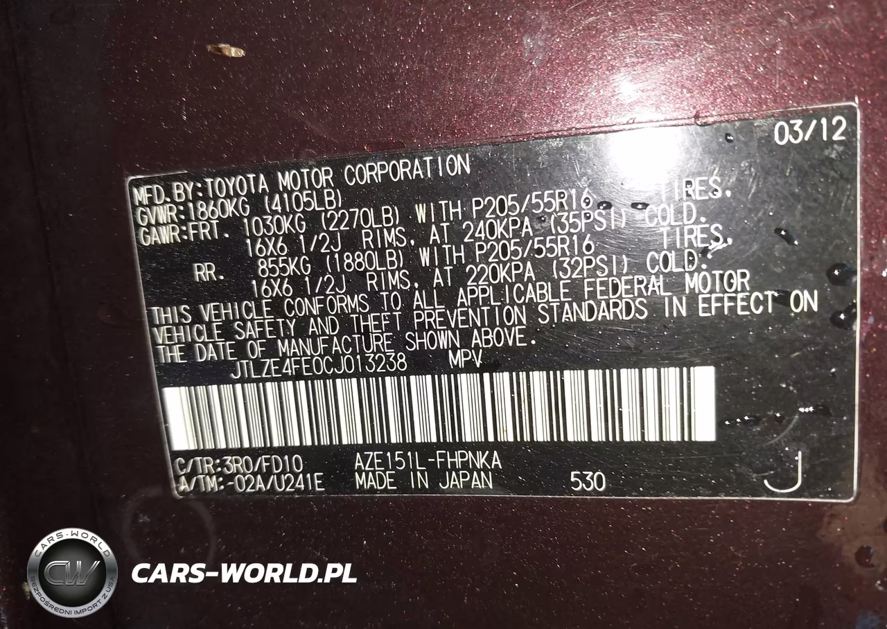 2012 Scion Xb VIN:JTLZE4FE0CJ013238 - 9