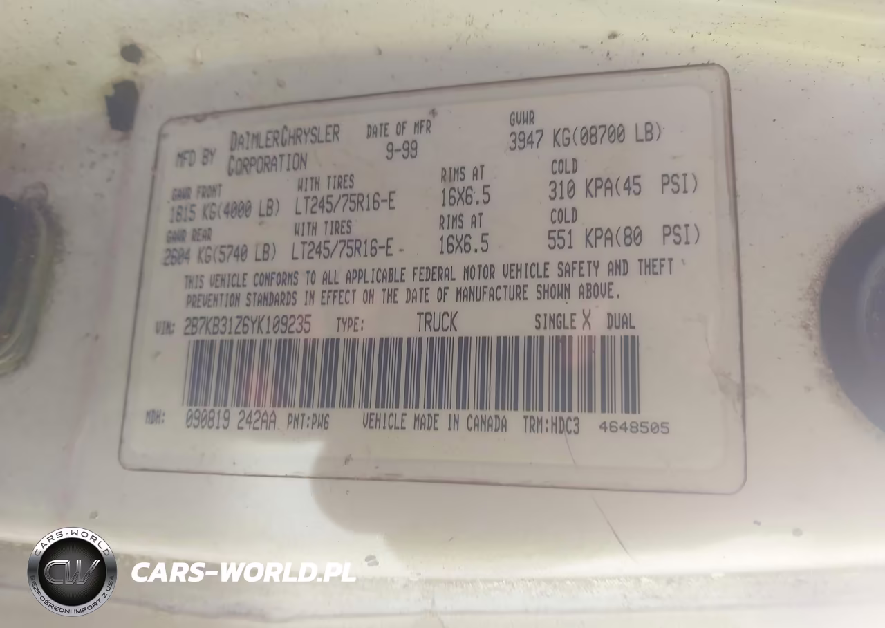 2000 Dodge Ram Van 3500 Conversion VIN:2B7KB31Z6YK109235 - 9